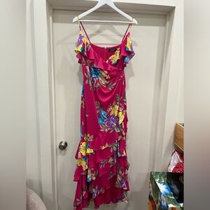Lauren Ralph Lauren - Pink Floral Maxi Dress - Size 8P